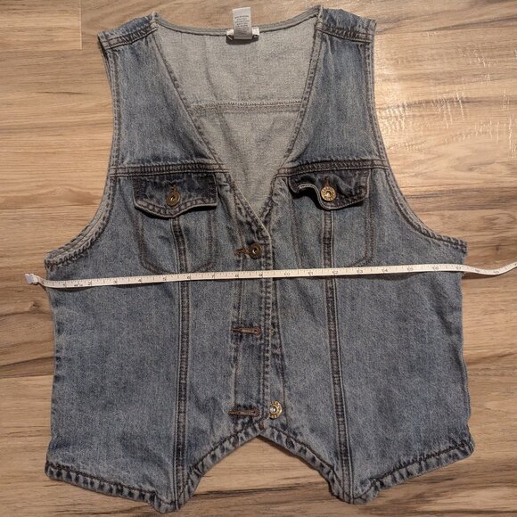 West of Melrose Denim Vest, L - Picture 4 of 5